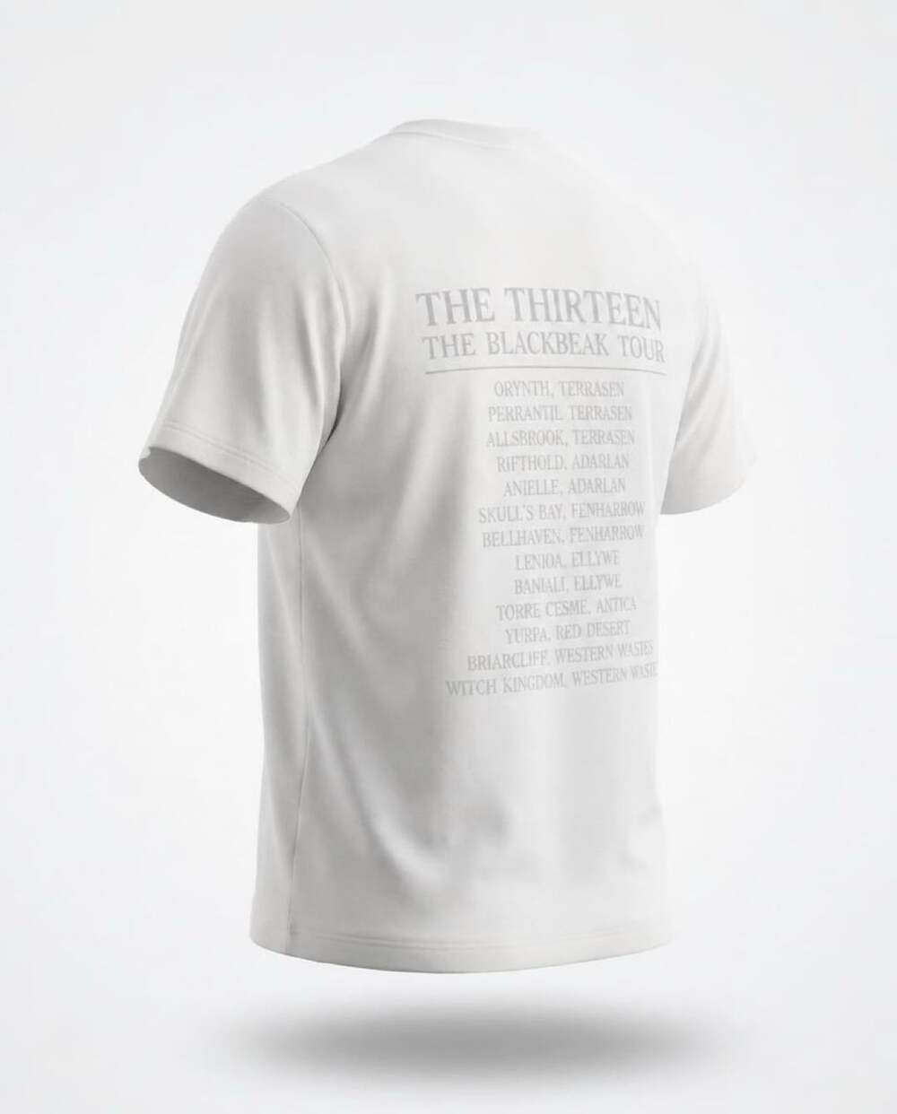 Throne of Glass The Thirteen Blackbeak Tour Graphic T-Shirt